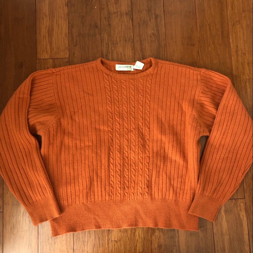 Orange Fall sweater